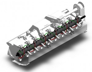 Shredder flail mower dynacut rotor